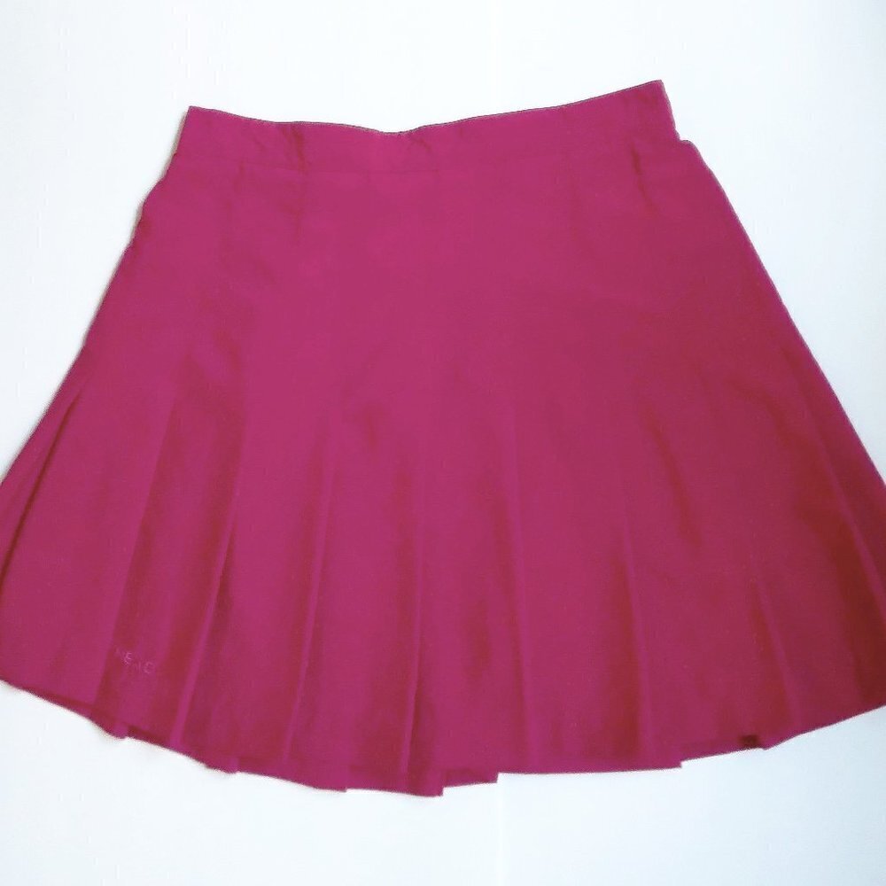 Head Vintage Hot Pink Pleated Peplum Front Mini Skirt Usa Made Super Cute! Szs